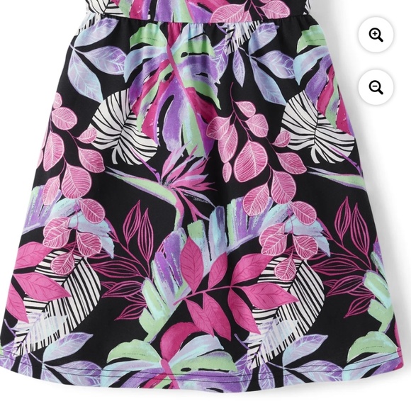 The Children’s Place Girls SL Tropical Leaf Print Size 14 NWT - Picture 3 of 5